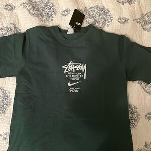 Stussy x Nike Green T-shirt— Men’s Medium— worn once